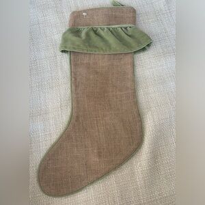NWOT - Ballard Designs Burlap Stocking